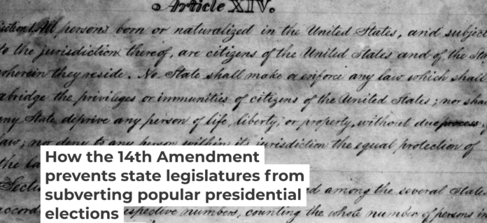 The text of the 14th Amendment was ratified in 1868. Hulton Archive via Getty Images